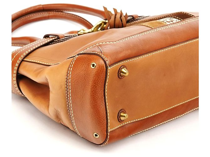 Coach 10552 Borsa Tote Hamptons in pelle tan - vista 6