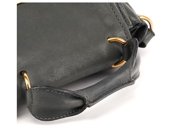 Chloé Borsa 2-Way Elsie in pelle grigia - vista 11