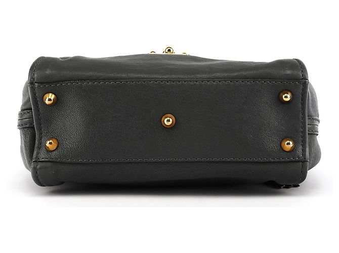 Chloé Borsa 2-Way Elsie in pelle grigia - vista 5