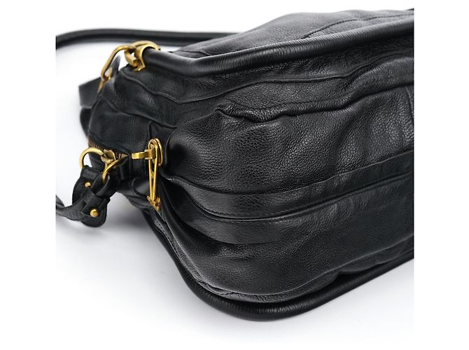 Chloé Borsa Paraty 2-Way in pelle nera - vista 10
