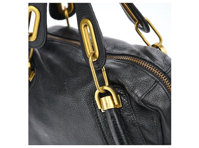 Chloé Borsa Paraty 2-Way in pelle nera - vista 14