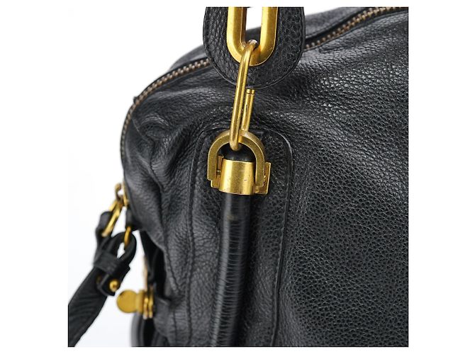Chloé Borsa Paraty 2-Way in pelle nera - vista 15
