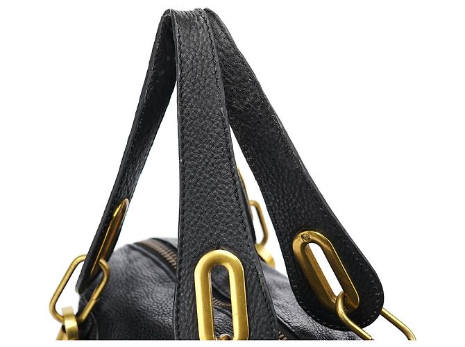 Chloé Borsa Paraty 2-Way in pelle nera - vista 19