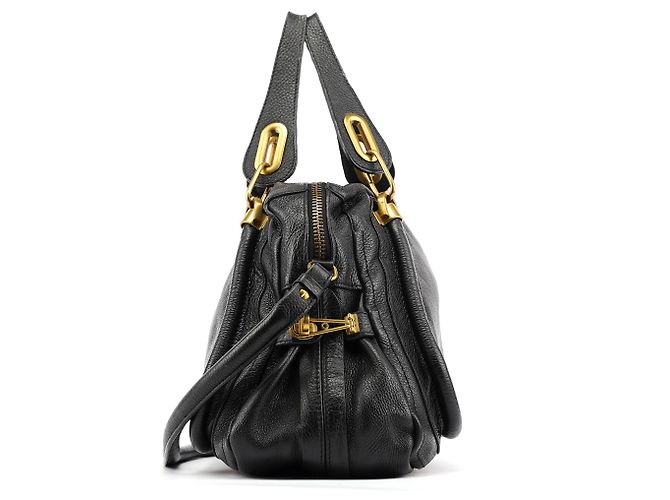 Chloé Borsa Paraty 2-Way in pelle nera - vista 2
