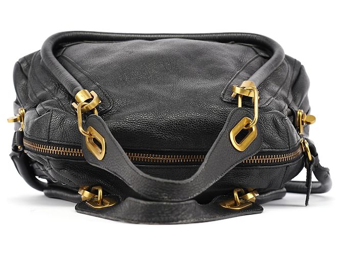 Chloé Borsa Paraty 2-Way in pelle nera - vista 4