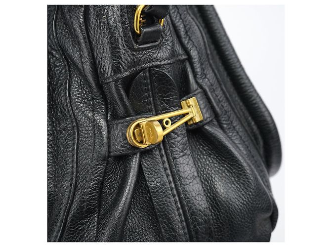 Chloé Borsa Paraty 2-Way in pelle nera - vista 7