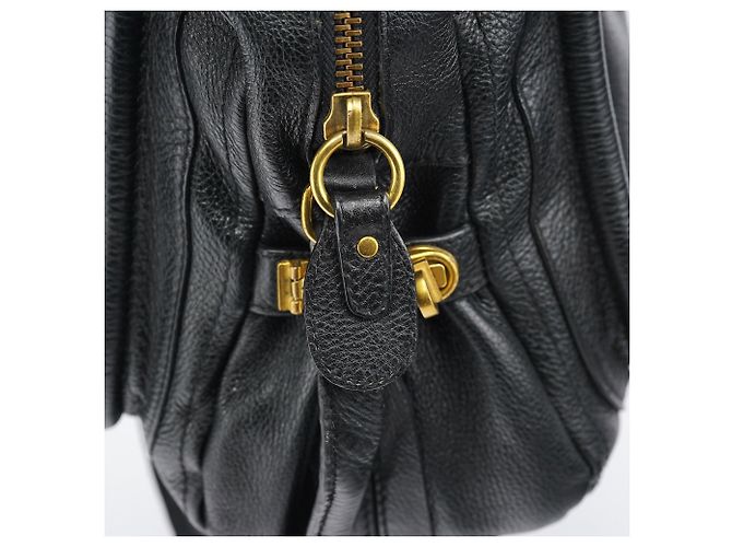Chloé Borsa Paraty 2-Way in pelle nera - vista 8