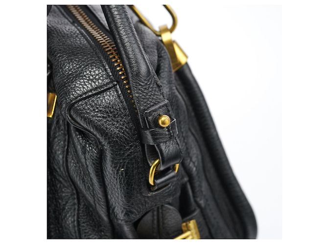 Chloé Borsa Paraty 2-Way in pelle nera - vista 9