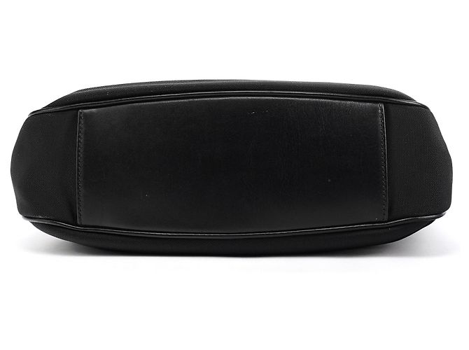 Bamboo Gucci 001 1638 Borsa 2-Way in Nylon Nero e Bambù - vista 4