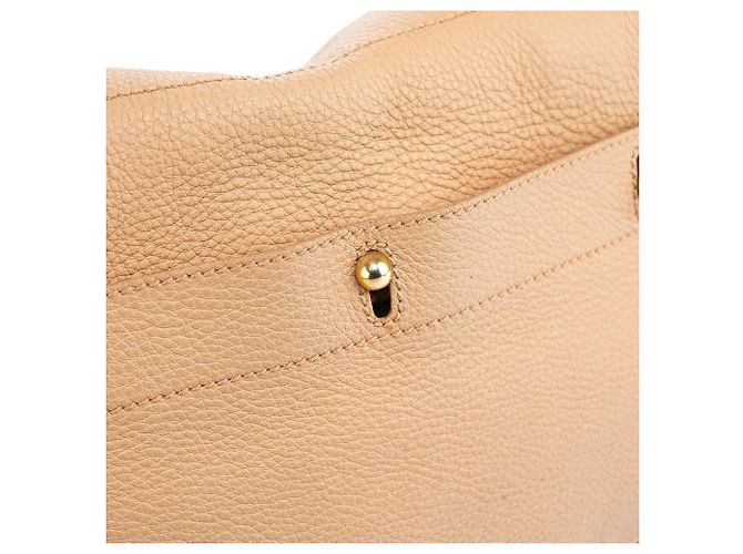 Yves Saint Laurent Borsa Muse Two in pelle beige - vista 12