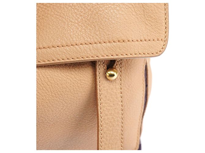 Yves Saint Laurent Borsa Muse Two in pelle beige - vista 7