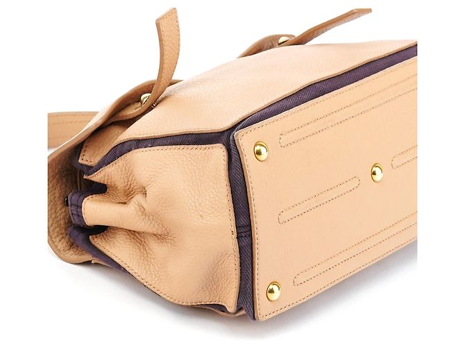 Yves Saint Laurent Borsa Muse Two in pelle beige - vista 9