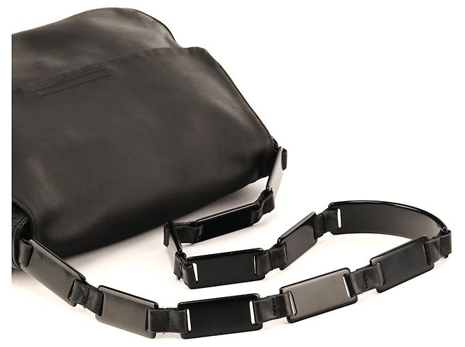Prada Borsa a tracolla 1998 Black Calfskin Vitello Plex - vista 10