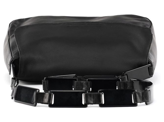 Prada Borsa a tracolla 1998 Black Calfskin Vitello Plex - vista 4