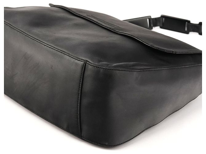 Prada Borsa a tracolla 1998 Black Calfskin Vitello Plex - vista 9
