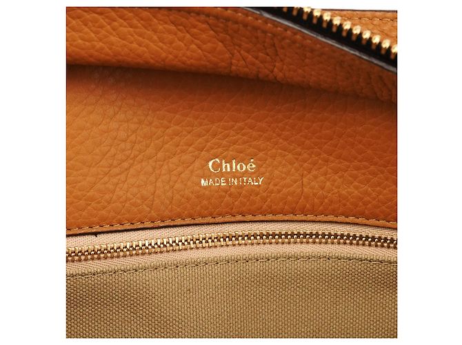 Chloé Borsa Tote Dolly in pelle tan - vista 11