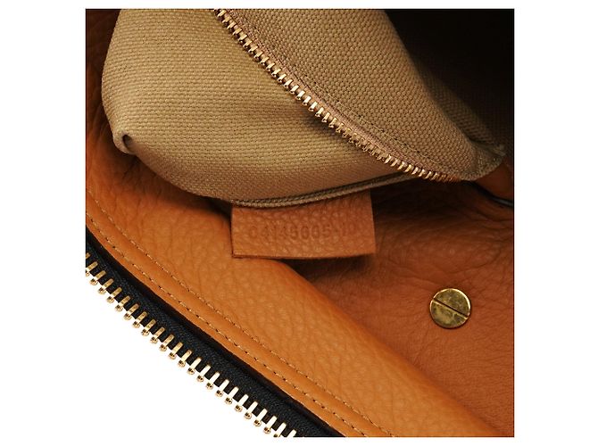 Chloé Borsa Tote Dolly in pelle tan - vista 13