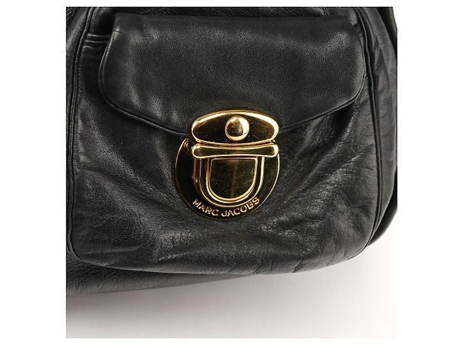 Marc Jacobs Borsa a spalla Blake in pelle nera multi-tasche - vista 6