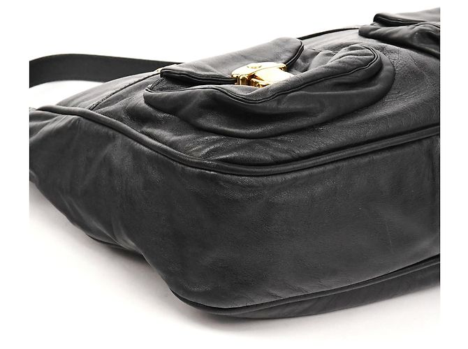 Marc Jacobs Borsa a spalla Blake in pelle nera multi-tasche - vista 7