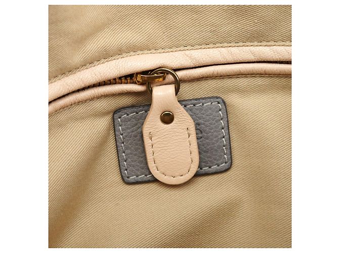 Chloé Borsa 2-Way Paraty in pelle grigia - vista 16