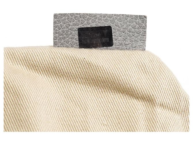 Chloé Borsa 2-Way Paraty in pelle grigia - vista 18