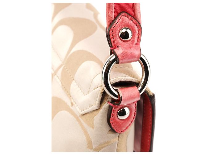 Coach 18353 Borsa 2-Way in Signature Canvas Beige Pink - vista 7