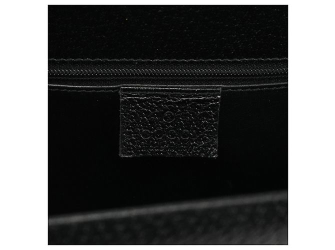 Bamboo Gucci 002 1035 Borsa Tote in pelle nera con bambù - vista 13