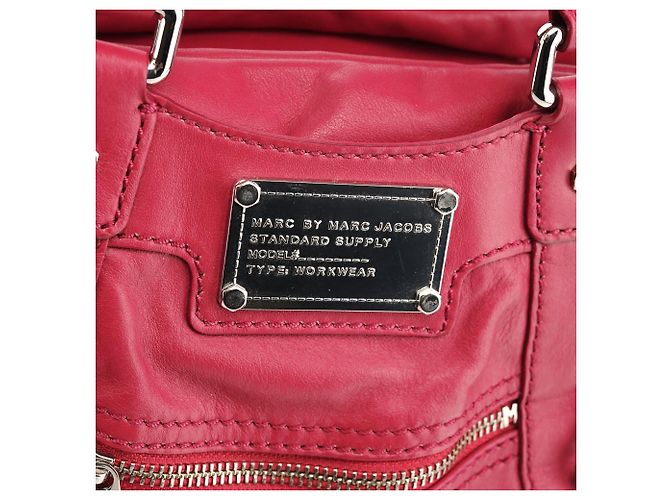 Marc by Marc Jacobs Borsa 2-Way in pelle rosa a più tasche - vista 6