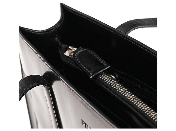 Prada Borsa tote sport 1995 in pelle spazzolato nera - vista 11