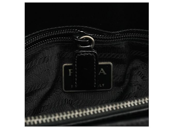 Prada Borsa tote sport 1995 in pelle spazzolato nera - vista 15