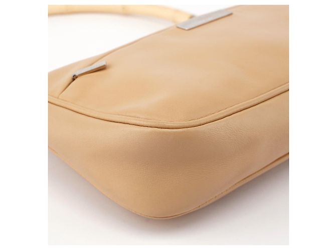Bamboo Gucci Borsa a tracolla in vitello beige con bambù - vista 10