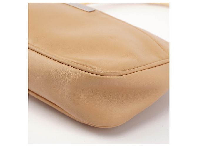 Bamboo Gucci Borsa a tracolla in vitello beige con bambù - vista 11