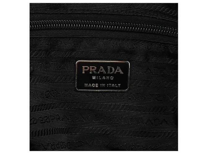 Prada Borsa Tote 1995 Black Tessuto Nappa - vista 12