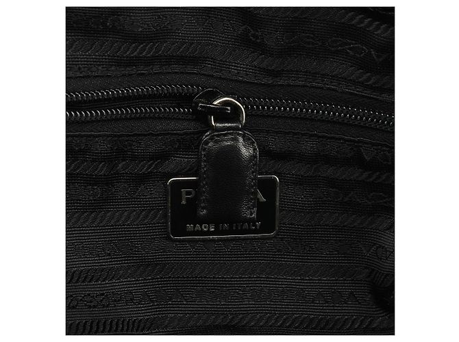 Prada Borsa Tote 1995 Black Tessuto Nappa - vista 13