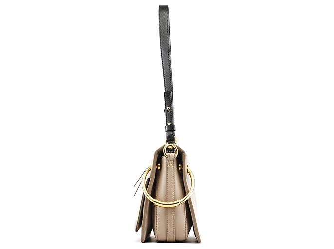 Chloé Borsa Roy 2-Way in pelle e camoscio grigia - vista 2