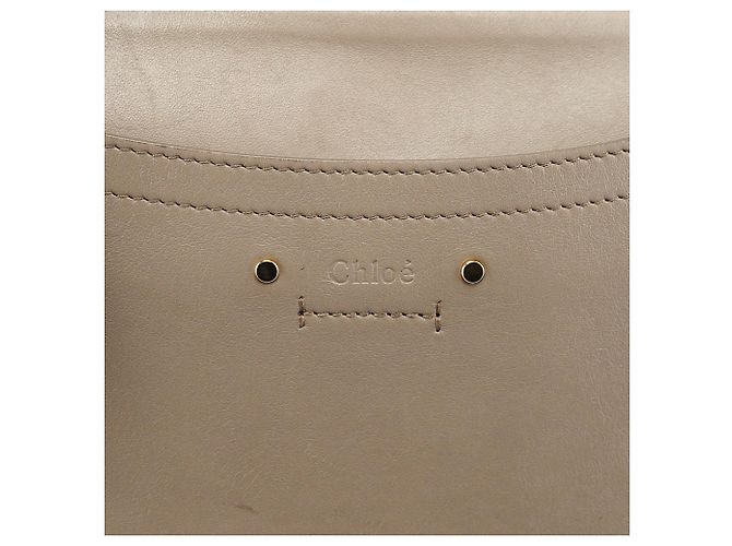 Chloé Borsa Roy 2-Way in pelle e camoscio grigia - vista 6