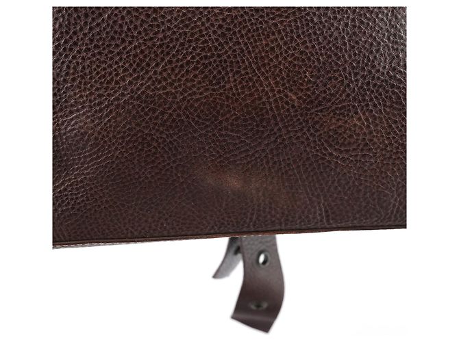 Dolce & Gabbana Borsa a tracolla con anello in pelle marrone - vista 11