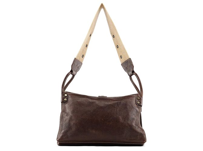 Dolce & Gabbana Borsa a tracolla con anello in pelle marrone - vista 3