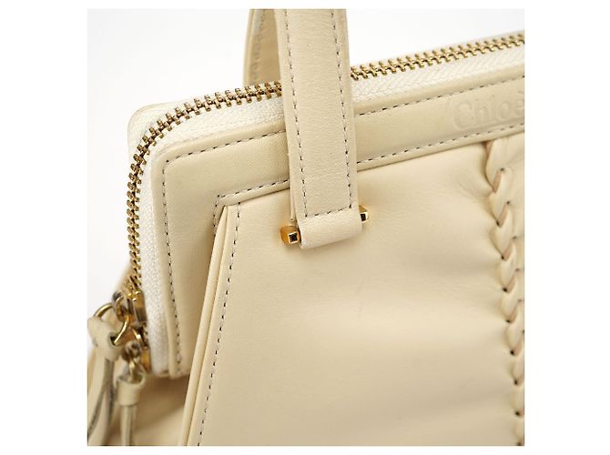 Chloé Borsa a mano in pelle beige - vista 10
