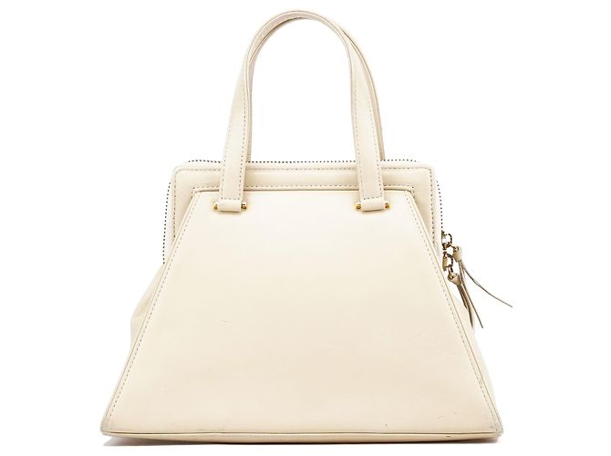 Chloé Borsa a mano in pelle beige - vista 3