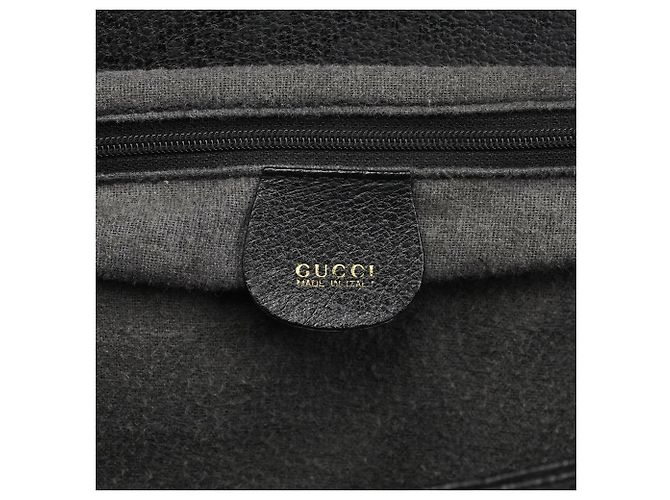 Gucci Borsa Tote Diana Bamboo in pelle nera - vista 12