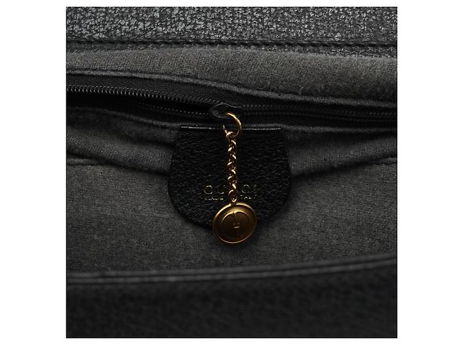 Gucci Borsa Tote Diana Bamboo in pelle nera - vista 13