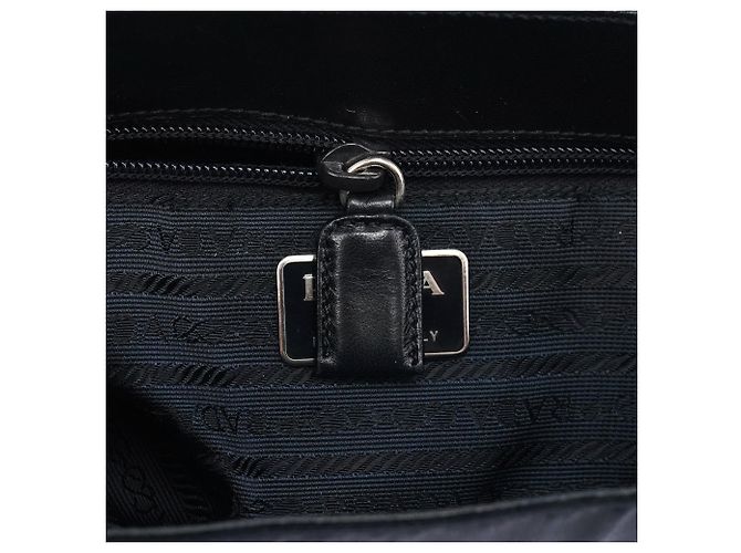 Prada Borsa a tracolla Navy Nappa Trend Nylon Buckle - vista 11