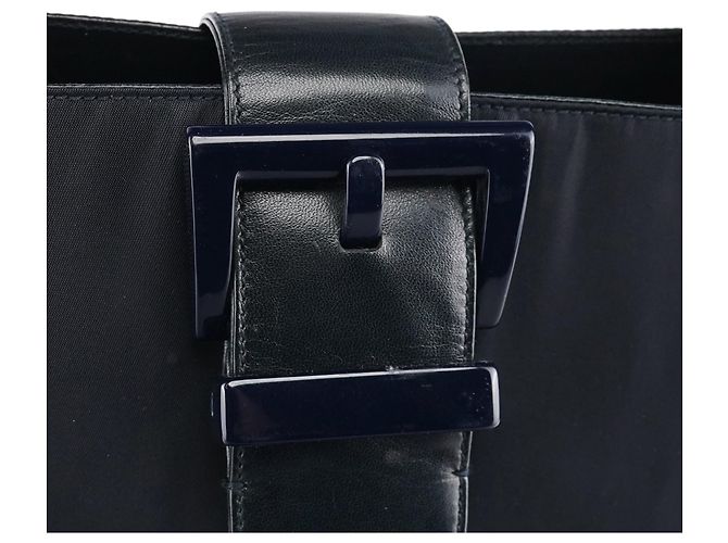 Prada Borsa a tracolla Navy Nappa Trend Nylon Buckle - vista 5