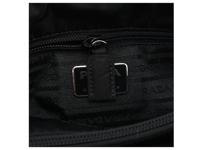 Prada Borsa Tote B8353 Dark Green Tessuto Impuntu con tracolla a catena - vista 13