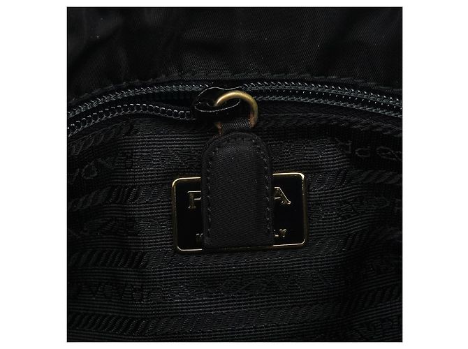 Prada Borsa Tote B2514 Black Gold Tessuto Metallo - vista 13
