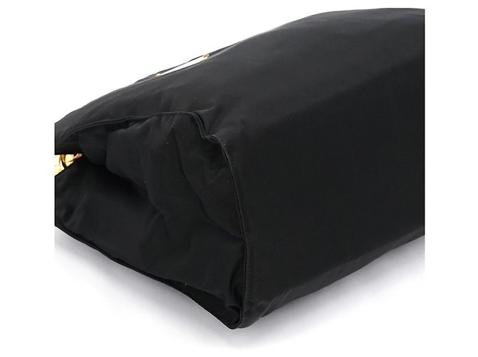 Prada Borsa Tote B2514 Black Gold Tessuto Metallo - vista 8