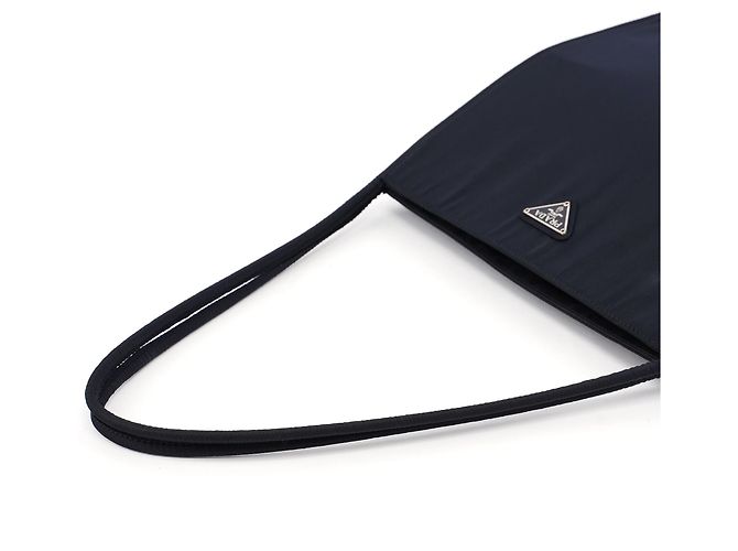 Prada Borsa Tote City in Tessuto blu navy - vista 10