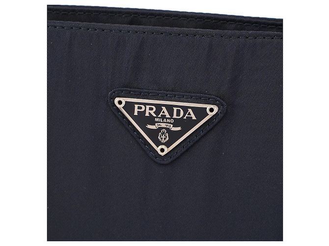 Prada Borsa Tote City in Tessuto blu navy - vista 5