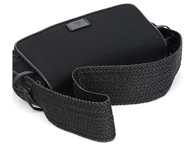 Gucci 106295 Borsa a tracolla in nylon e pelle nera - vista 10